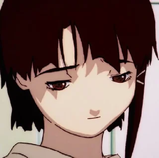 😔 emoji 岩倉 • 玲音 [By @Daria_mtvv] Telegram sticker 24 of 34