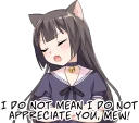 Sticker from Tsundere Cat Girl Miyako