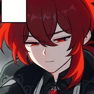 🦉 emoji diluc&kaeya ^house of wind^ Telegram sticker 20 of 42