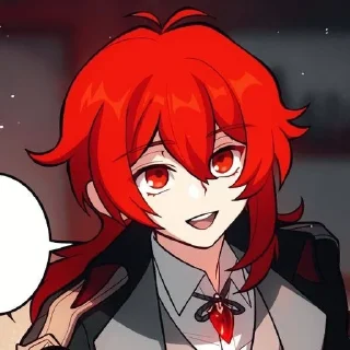 🦉 emoji diluc&kaeya ^house of wind^ Telegram sticker 24 of 42
