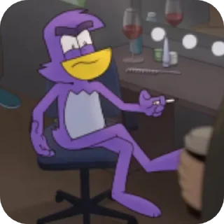 🦆 emoji •🟣Fᴏᴄᴋy|Bᴀd Mᴀsᴄᴏᴛ/Crᴇᴀᴛᴏr:«ʍ.v.ᴩ»🟣• Telegram sticker 21 of 119