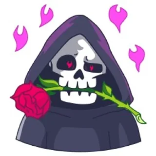 😏 emoji Смерть с косой Telegram sticker 10 of 48