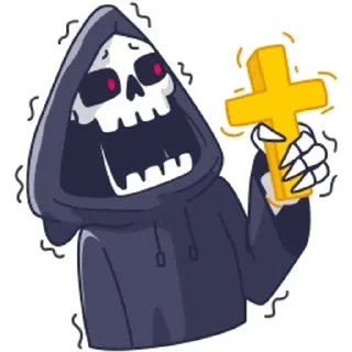 😱 emoji Смерть с косой Telegram sticker 22 of 48