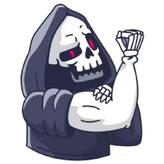 😏 emoji Смерть с косой Telegram sticker 18 of 48