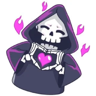 ❤ emoji Смерть с косой Telegram sticker 7 of 48