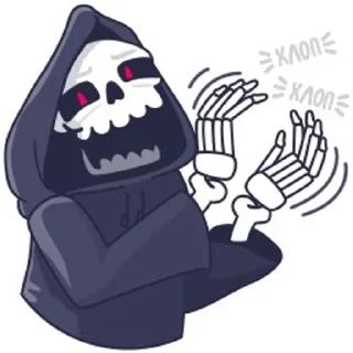 👏 emoji Смерть с косой Telegram sticker 3 of 48