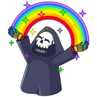 ☺ emoji Смерть с косой Telegram sticker 11 of 48