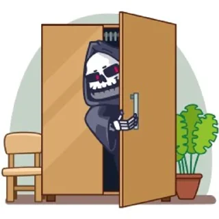 😑 emoji Смерть с косой Telegram sticker 24 of 48