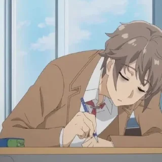 Sticker from Глупый свин @anime_stickerr