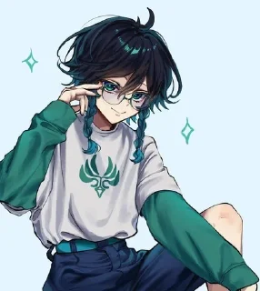 🌟 emoji Венти -> @animebotsa Telegram sticker 19 of 29