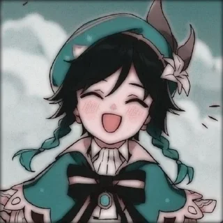 🌟 emoji Венти -> @animebotsa Telegram sticker 16 of 29