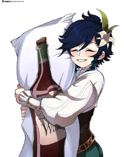 🌟 emoji Венти -> @animebotsa Telegram sticker 22 of 29