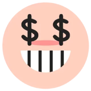 🤑 emoji @FULLSITION <- БОЛЬШЕ Telegram sticker 22 of 50