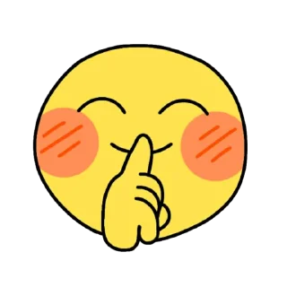 🤫 emoji смайлики <3 Telegram sticker 22 of 42