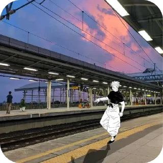 🚆 emoji Manga × Life | @afix_sticker | Telegram sticker 17 of 109
