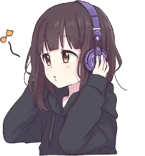 🎧 emoji Menhera Chan @duishenov_talgat Telegram sticker 19 of 120