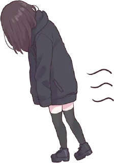 😶 emoji Menhera Chan @duishenov_talgat Telegram sticker 21 of 120