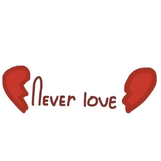 Sticker from never love
