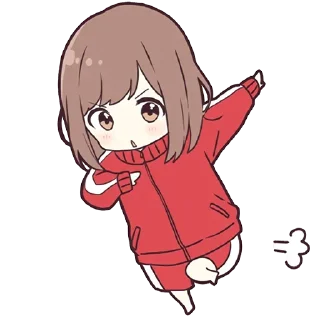 🏃 emoji Широ-тян ч.1 @tg_sticks Telegram sticker 21 of 41