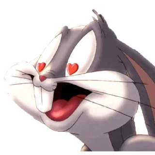 😍 emoji Багз Банни @stickernayaa Telegram sticker 18 of 26