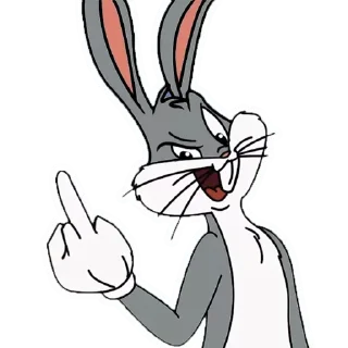 🖕 emoji Багз Банни @stickernayaa Telegram sticker 5 of 26