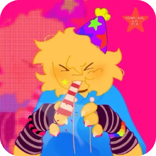 🔳 emoji ✮party noob ✮ -♡ Telegram sticker 11 of 34