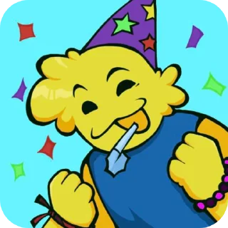 🙂 emoji ✮party noob ✮ -♡ Telegram sticker 19 of 34