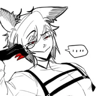Sticker from Аластор Манга @k1rm9