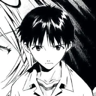 🫠 emoji shinji ikari manga by @shutyaoo Telegram sticker 8 of 44