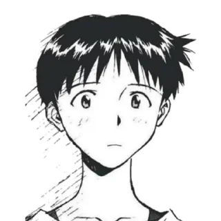 Sticker from shinji ikari manga by @shutyaoo