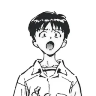 😱 emoji shinji ikari manga by @shutyaoo Telegram sticker 10 of 44