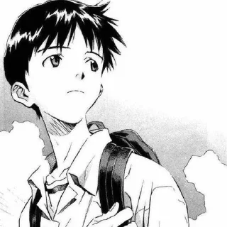 🫠 emoji shinji ikari manga by @shutyaoo Telegram sticker 13 of 44