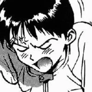 🤬 emoji shinji ikari manga by @shutyaoo Telegram sticker 24 of 44
