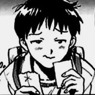 🤨 emoji shinji ikari manga by @shutyaoo Telegram sticker 20 of 44
