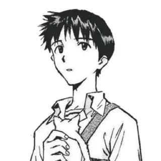 🫠 emoji shinji ikari manga by @shutyaoo Telegram sticker 9 of 44