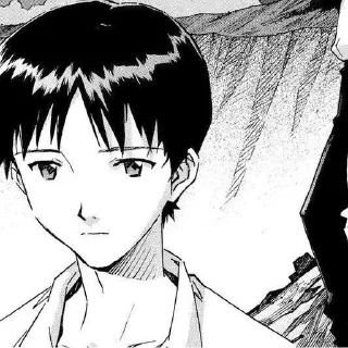 😐 emoji shinji ikari manga by @shutyaoo Telegram sticker 12 of 44