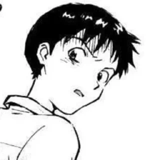 😰 emoji shinji ikari manga by @shutyaoo Telegram sticker 16 of 44