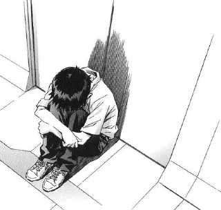 😔 emoji shinji ikari manga by @shutyaoo Telegram sticker 22 of 44