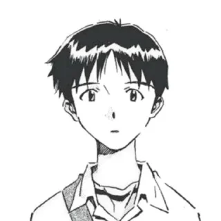🤯 emoji shinji ikari manga by @shutyaoo Telegram sticker 5 of 44