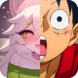 😍 emoji Cattail or Luffy @DarKYnvm Telegram sticker 16 of 44