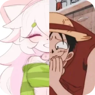 🤣 emoji Cattail or Luffy @DarKYnvm Telegram sticker 10 of 44