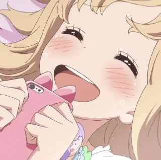 🤭 emoji касэ и пурпурный вьенок Telegram sticker 3 of 103