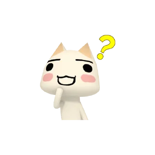 ❓ emoji youresssick_DOKO DEMO ISSYO Telegram sticker 13 of 36