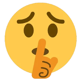 🤫 emoji T-remix Telegram sticker 20 of 30