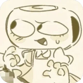 😅 emoji ˊˊShelly Fossilianˊˊ Telegram sticker 7 of 76