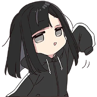 👋 emoji Юрудура-тян 6 @Nyasticks Telegram sticker 1 of 41