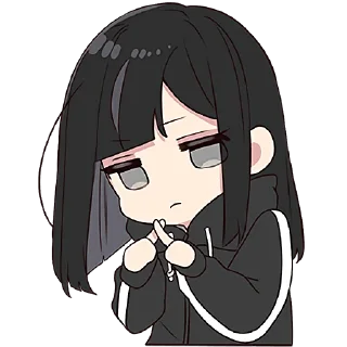 🙅‍♀ emoji Юрудура-тян 6 @Nyasticks Telegram sticker 3 of 41
