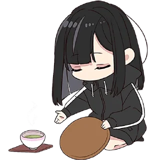 ☕ emoji Юрудура-тян 6 @Nyasticks Telegram sticker 7 of 41