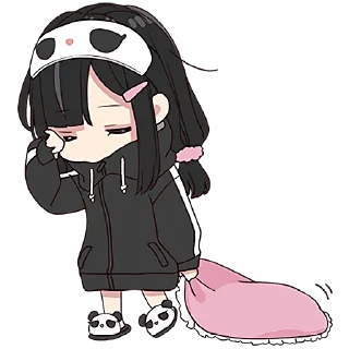 🥱 emoji Юрудура-тян 6 @Nyasticks Telegram sticker 6 of 41