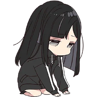 😐 emoji Юрудура-тян 6 @Nyasticks Telegram sticker 22 of 41